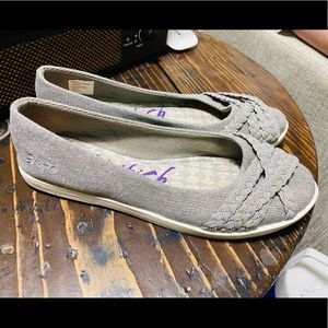 Blowfish Malibu Grey Giddie Ballet Flat Shoe